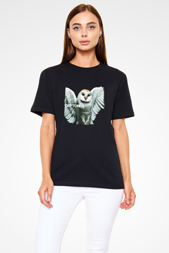 Deftones Baskılı Unisex Siyah Tişört