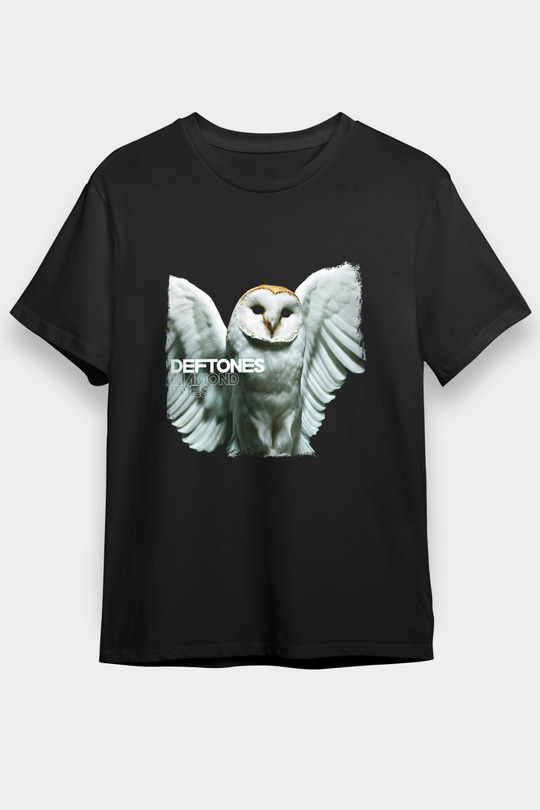Deftones Baskılı Unisex Siyah Tişört