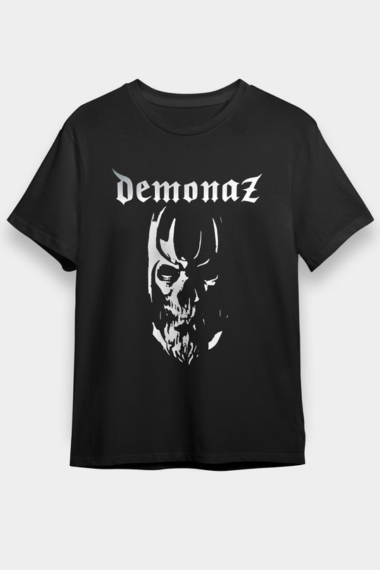 Demonaz Baskılı Unisex Siyah Tişört