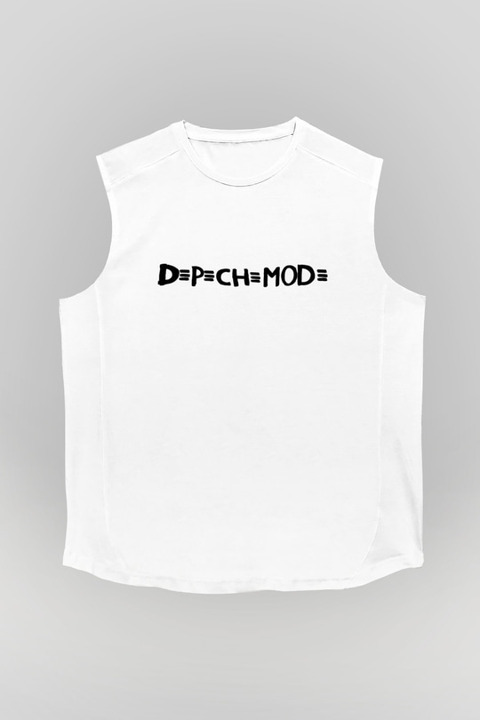Depeche Mode Beyaz Unisex Kolsuz Tişört