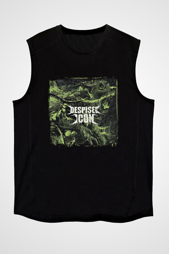 Despised Icon Baskılı Unisex Siyah Kolsuz Tişört