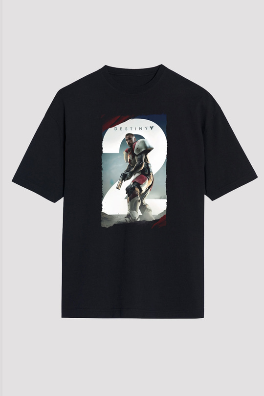 Destiny: Rise of Iron Siyah Oversize Tişört Oversize T-shirt