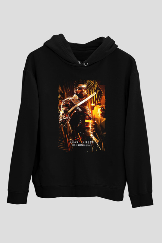 Deus Ex Siyah Unisex Hoodie