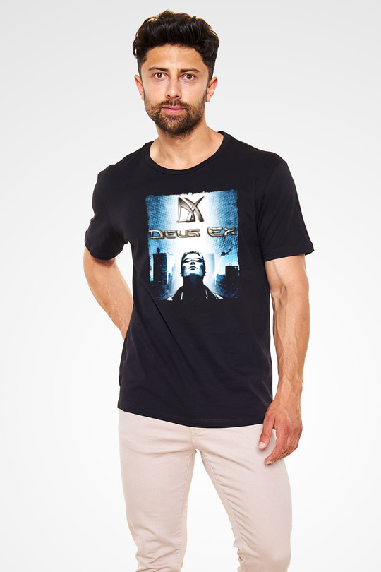 Deus Ex Siyah Unisex Tişört T-Shirt