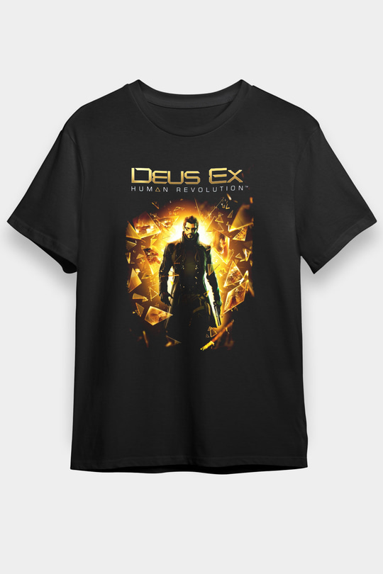 Deus Ex Siyah Unisex Tişört T-Shirt