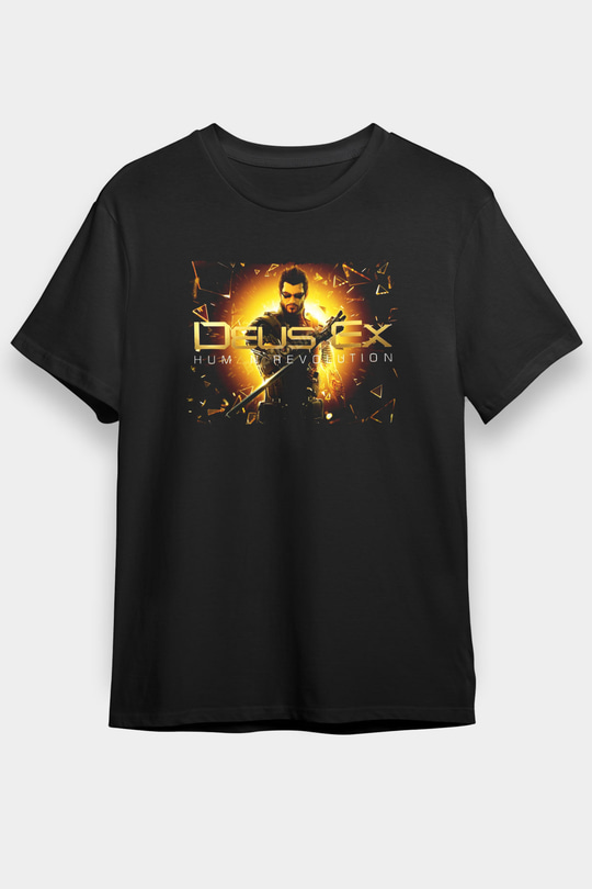 Deus Ex Siyah Unisex Tişört T-Shirt