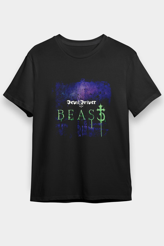 Devil Driver Baskılı Unisex Siyah Tişört
