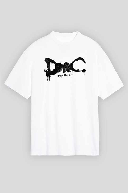 Devil May Cry Beyaz Unisex Oversize Tişört T-Shirt