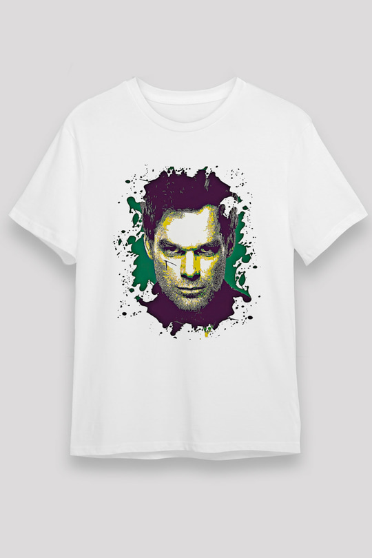 Dexter Unisex Baskılı Beyaz Tişört - Tshirt