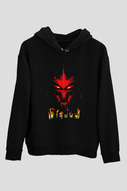 Diablo Siyah Unisex Hoodie