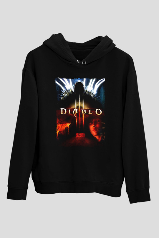 Diablo Siyah Unisex Hoodie