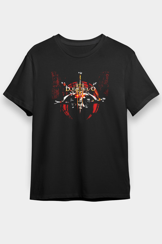 Diablo Siyah Unisex Tişört T-Shirt