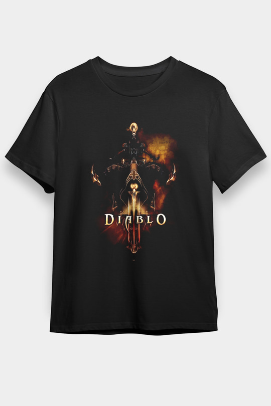 Diablo Siyah Unisex Tişört T-Shirt