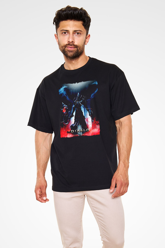 Diablo Siyah Oversize Tişört Oversize T-shirt