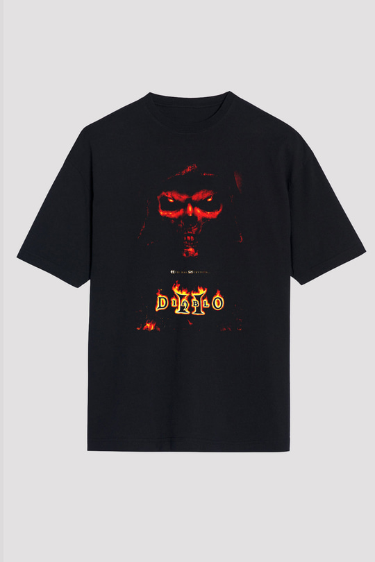 Diablo Siyah Oversize Tişört Oversize T-shirt
