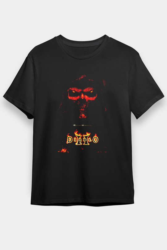 Diablo Siyah Unisex Tişört T-Shirt