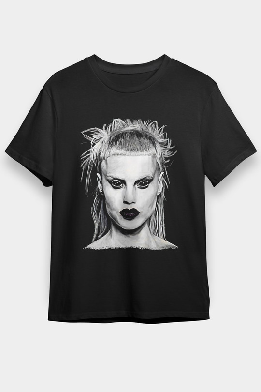 Die Antwoord Baskılı Unisex Siyah Tişört - Tshirt