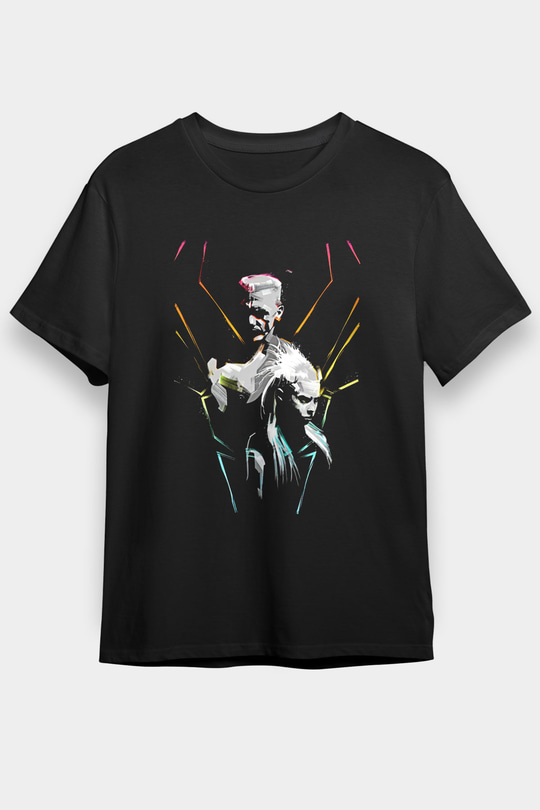 Die Antwoord Baskılı Unisex Siyah Tişört - Tshirt