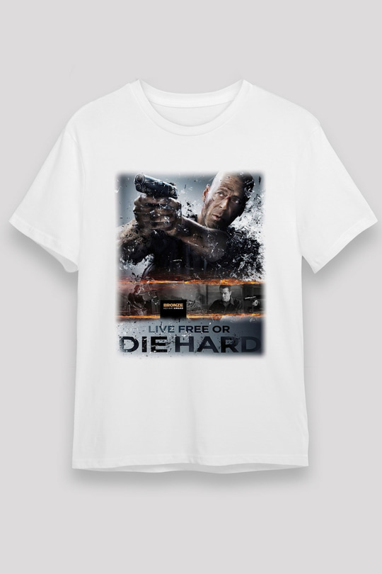 Die Hard Beyaz Unisex Tişört T-Shirt