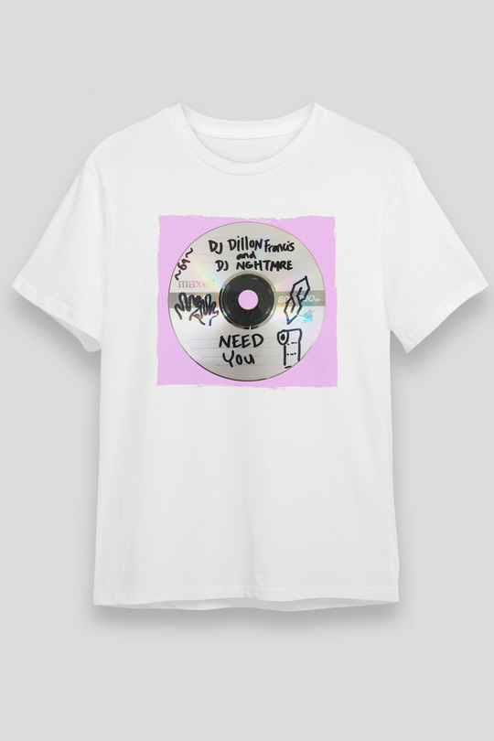 Dillion Francis Beyaz Unisex Tişört T-Shirt - TişörtFabrikası