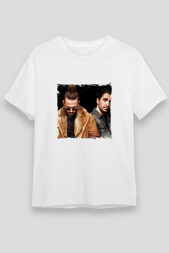Dimitri Vegas & Like MikeBaskılı Beyaz Tişört