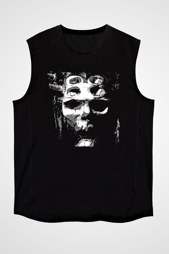 Dimmu Borgir Baskılı Unisex Siyah Kolsuz Tişört - Tshirt