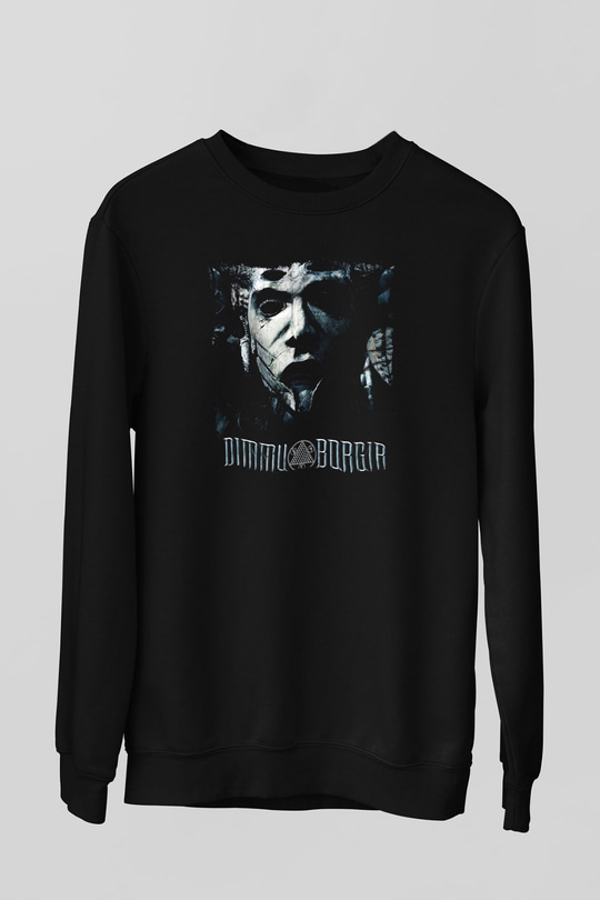 Dimmu Borgir Baskılı Unisex Siyah Sweatshirt