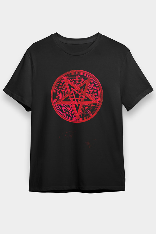 Dimmu Borgir Baskılı Unisex Siyah Tişört - Tshirt