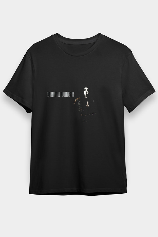 Dimmu Borgir Baskılı Unisex Siyah Tişört - Tshirt
