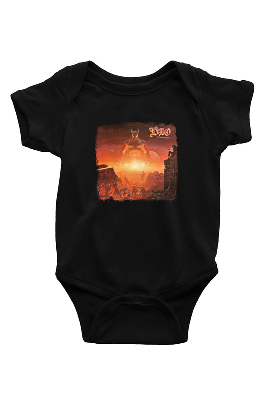 Dio Baskılı Unisex Siyah Bebek Body - Zıbın