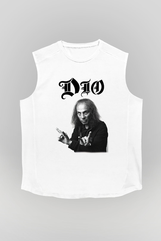 Dio Beyaz Unisex Kolsuz Tişört