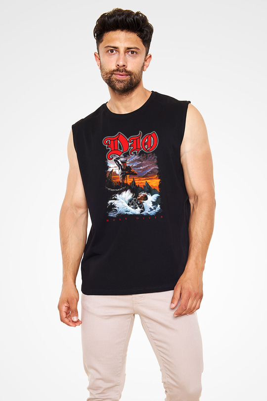 Dio Siyah Unisex Kolsuz Tişört