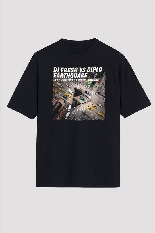 Diplo Siyah Oversize Tişört Oversize T-shirt - TişörtFabrikası