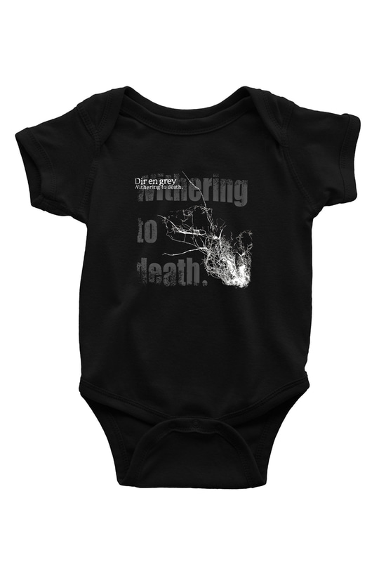 Dir En Grey Baskılı Unisex Siyah Bebek Body - Zıbın