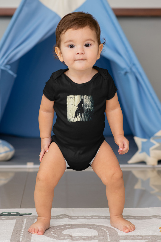 Dir En Grey Baskılı Unisex Siyah Bebek Body - Zıbın