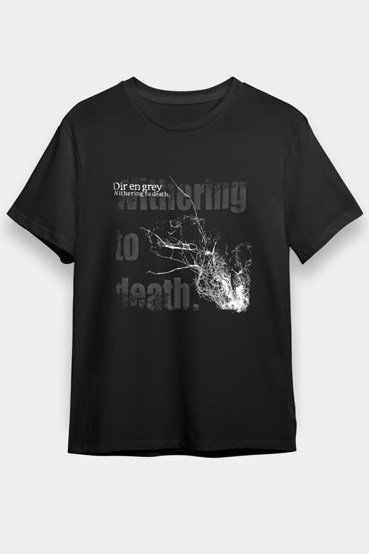 Dir En Grey Baskılı Unisex Siyah Tişört