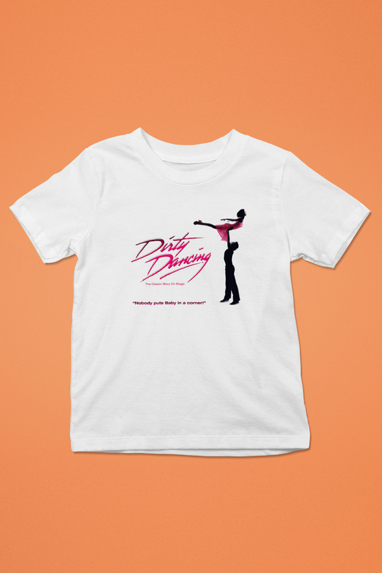 Dirty Dancing Baskılı Beyaz Unisex Çocuk Tişört