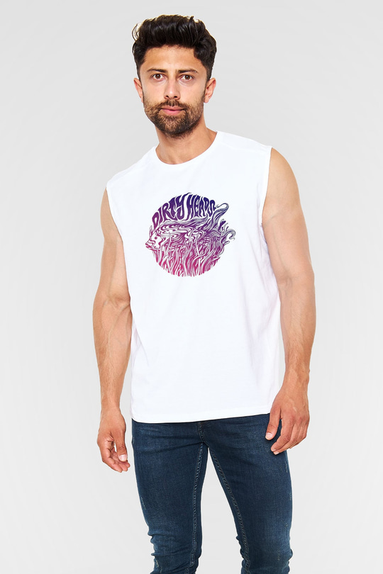 Dirty Heads Beyaz Unisex Kolsuz Tişört