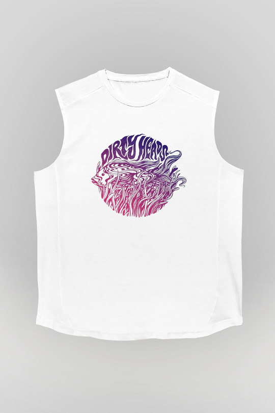 Dirty Heads Beyaz Unisex Kolsuz Tişört