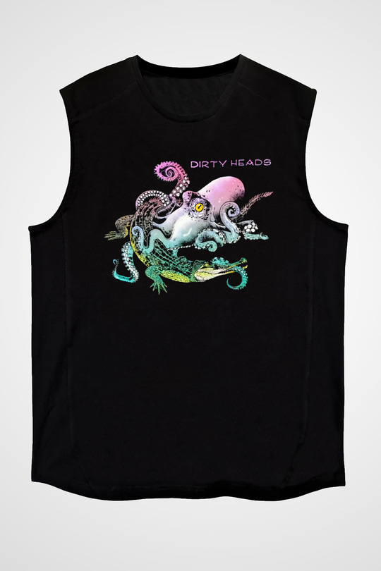 Dirty Heads Siyah Unisex Kolsuz Tişört