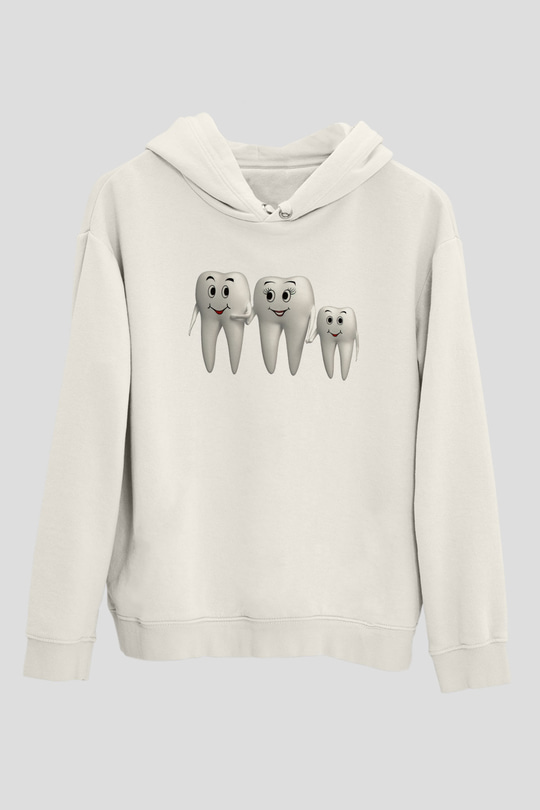 Diş hekimi Beyaz Unisex Hoodie