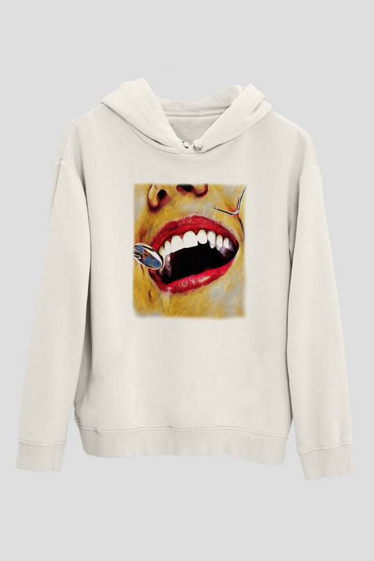 Diş hekimi Beyaz Unisex Hoodie