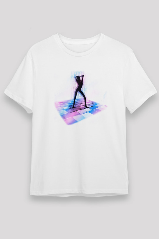 Disko Beyaz Unisex Tişört T-Shirt - TişörtFabrikası