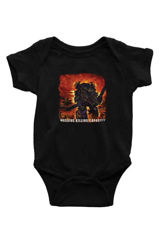 Dismember Baskılı Unisex Siyah Bebek Body - Zıbın