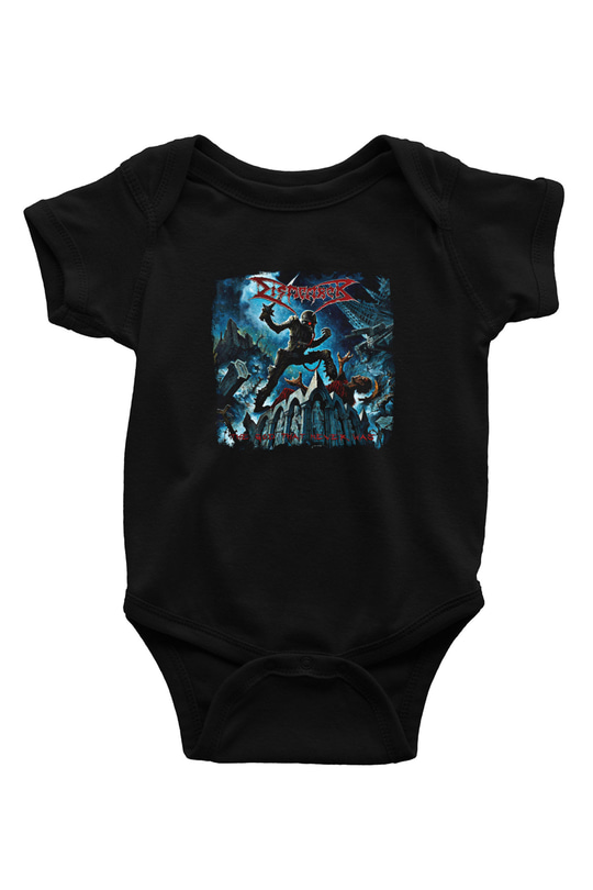 Dismember Baskılı Unisex Siyah Bebek Body - Zıbın