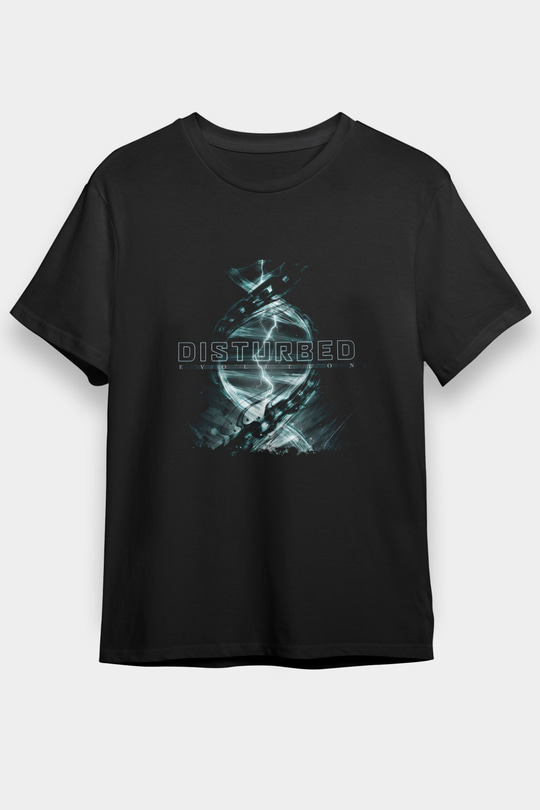 Disturbed Baskılı Unisex Siyah Tişört