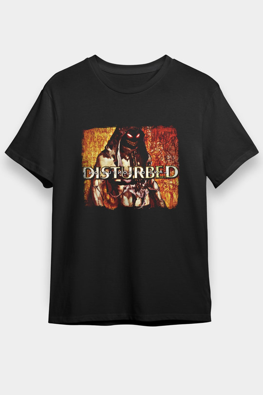 Disturbed Baskılı Unisex Siyah Tişört