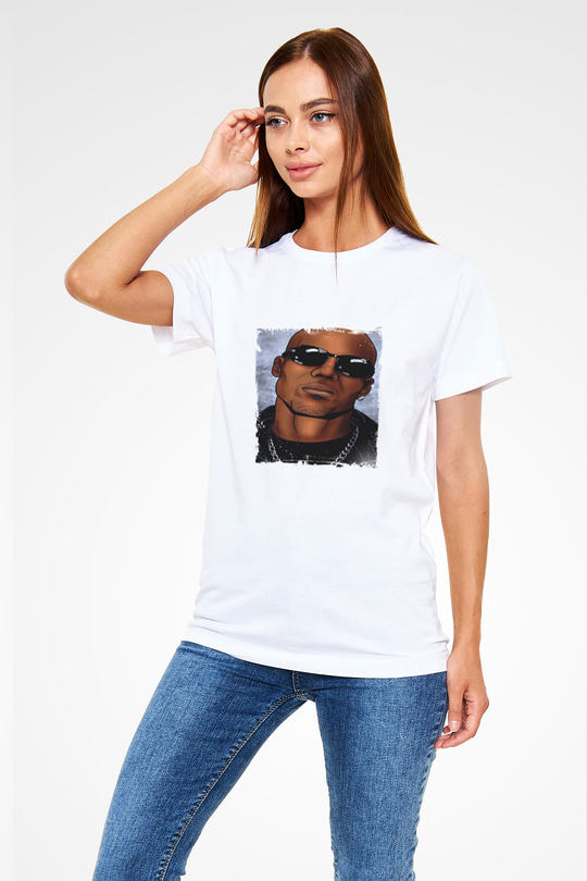 DMX Baskılı Unisex Beyaz Tişört