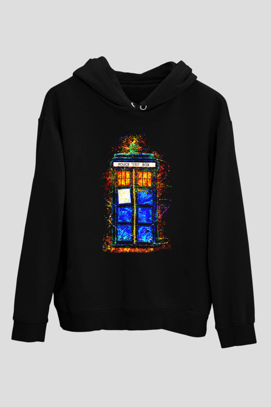 Doctor Who Siyah Unisex Hoodie