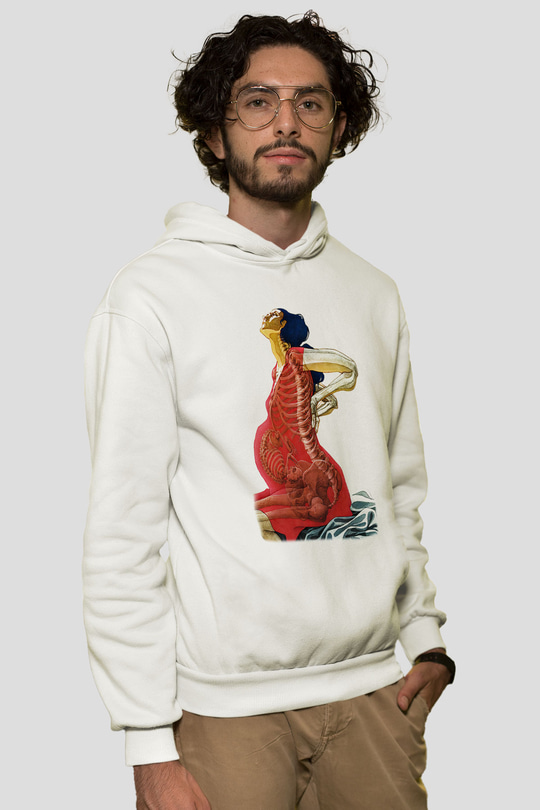 Doğum uzmanı Beyaz Unisex Hoodie